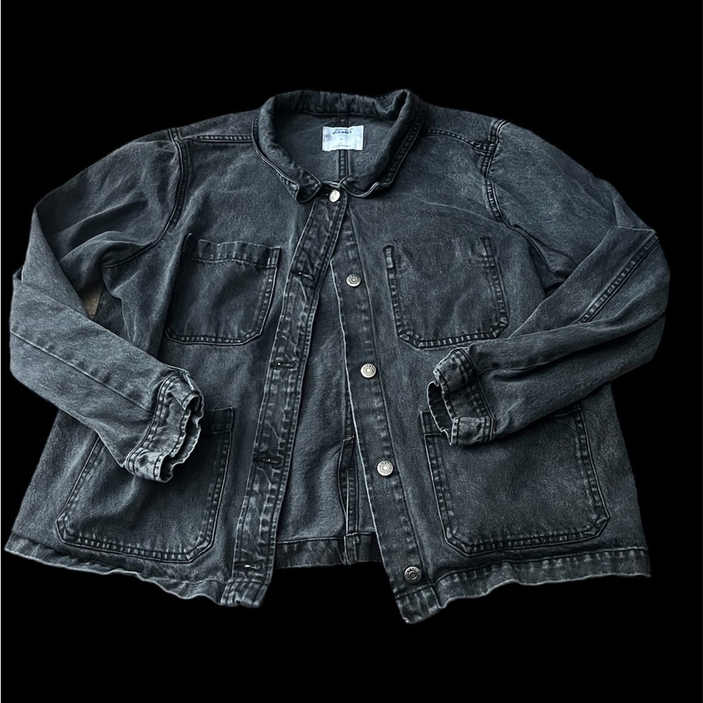 Oversized black Jean Jacket
